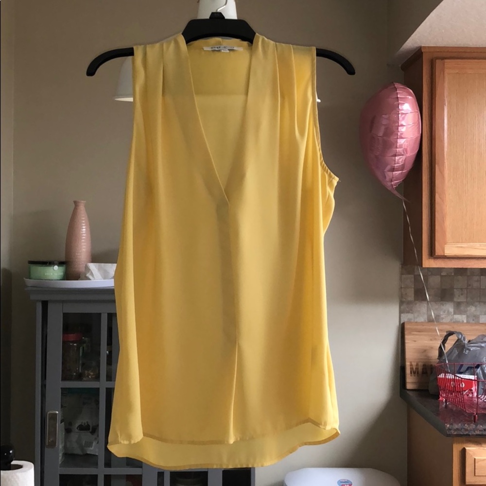 Yellow tank blouse